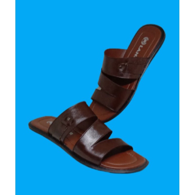 SANDAL JUMBO PRIA SANDAL KULIT SANDAL KEKINIAN