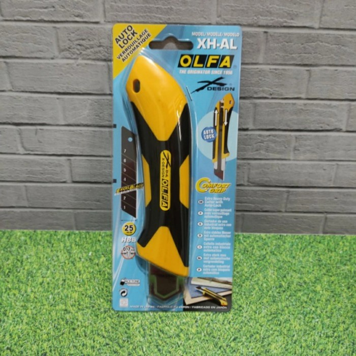 

Art Pisau Cutter 25Mm Xh-Al Olfa Auto Lock Snap-Off Blade Cutter