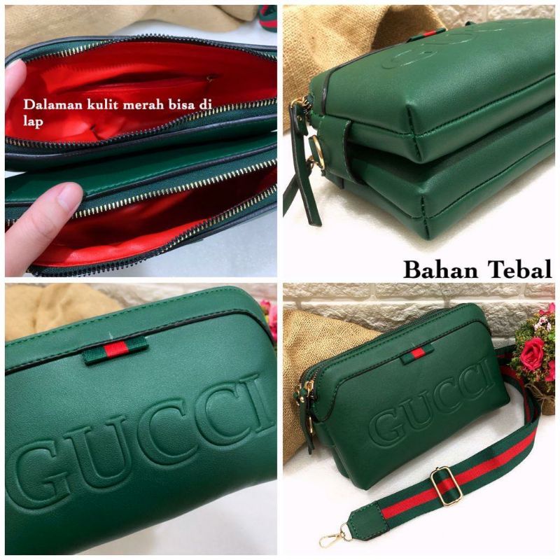 Tas Selempang GC ELEGANO Wanita 2Ruang Emboss