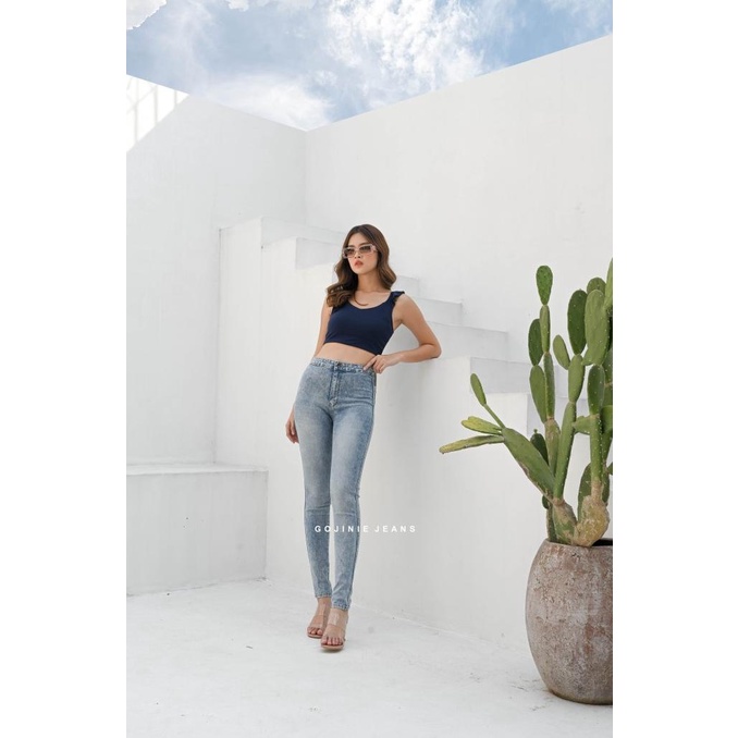 Gojiniejeans - Highwaist Black Widow - 3342 - Black Widow