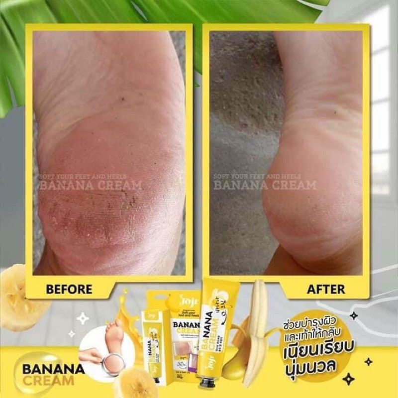 Banana Feet and Heels Cream krim kaki