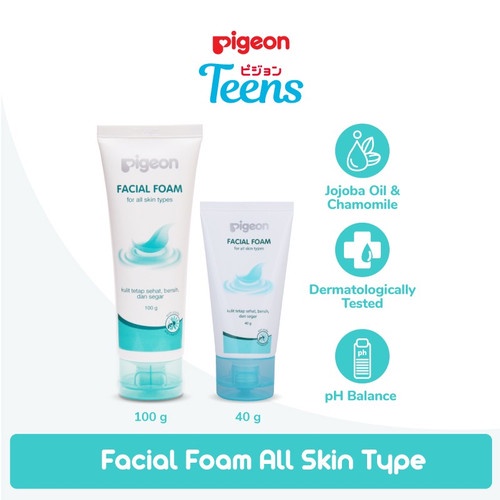 PIGEON Teens Facial Foam - All Varian 100 gr dan 40 gr / READY STOCK