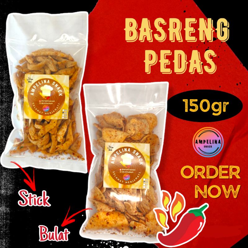 Jual Basreng Pedas Basreng Viral Basreng Stick Bakso Goreng Snack