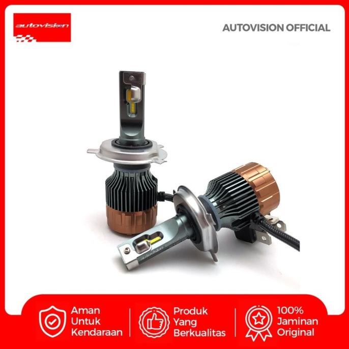 Termurah Lampu Mobil LED Autovision 3 Warna Tuner RS H4 H/L (8-32V) 30/30W