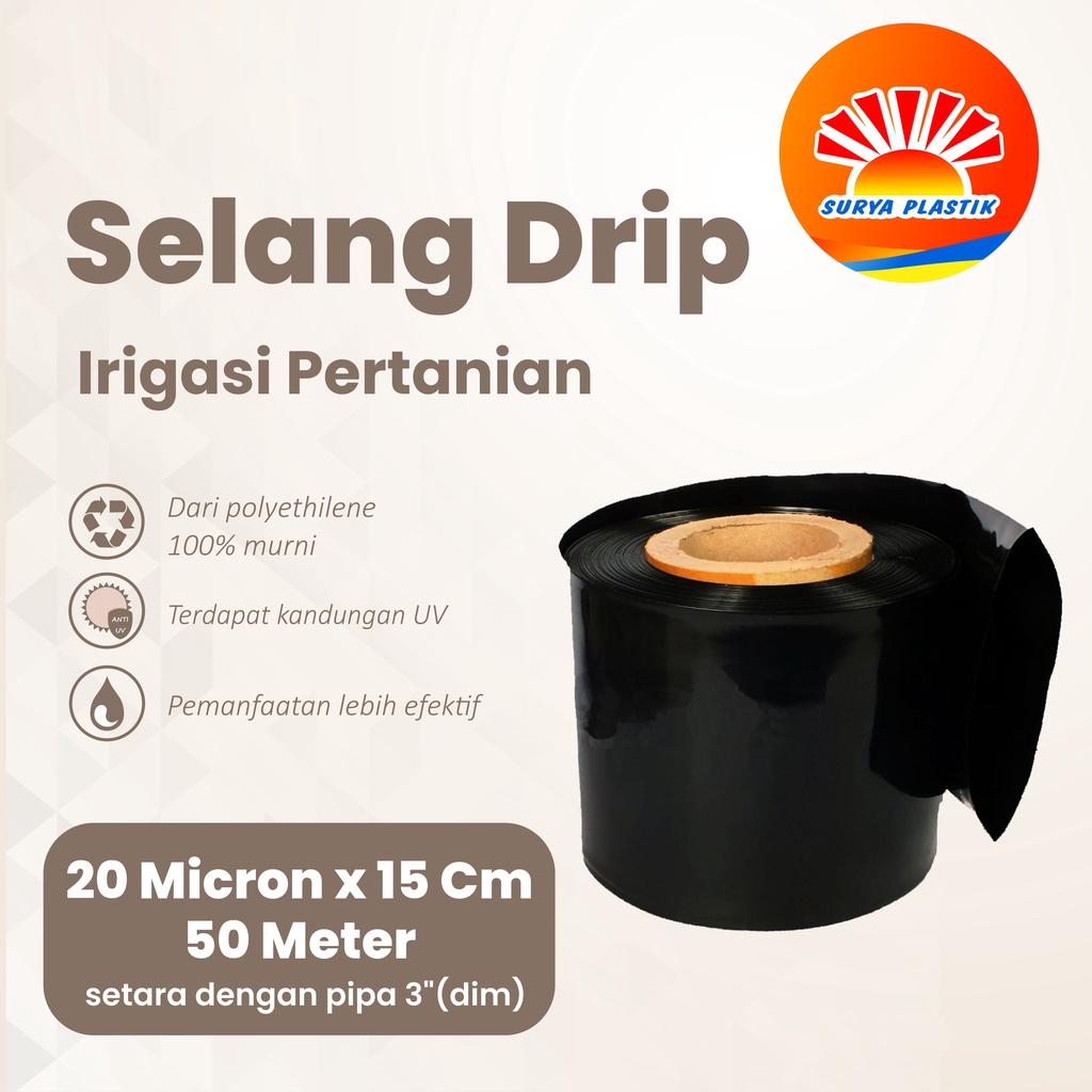 Jual Selang Drip Micron Dim Meter Pipa Inch Shopee Indonesia