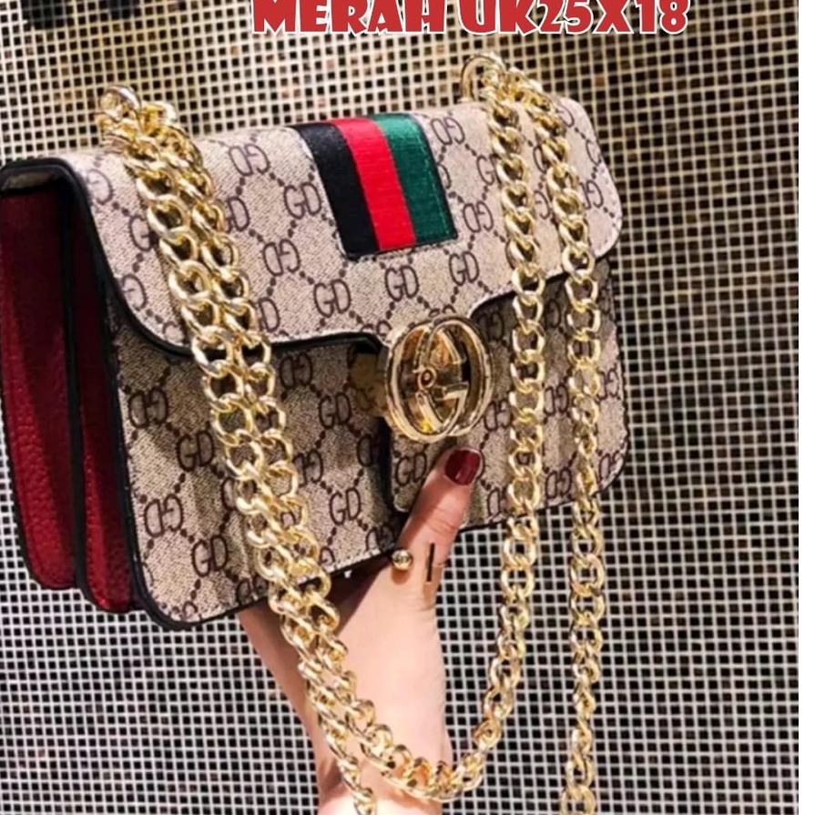 Berkualitas Tas Slempang Wanita  Tas Slempang GC  Tali Rantai ..