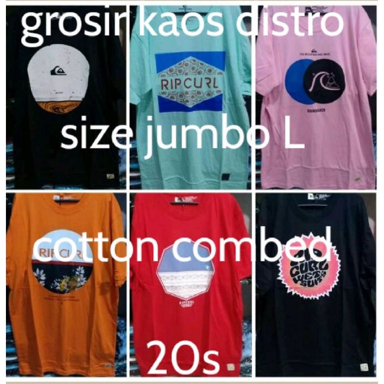 Grosir kaos distro surfing jumbo ukuran L