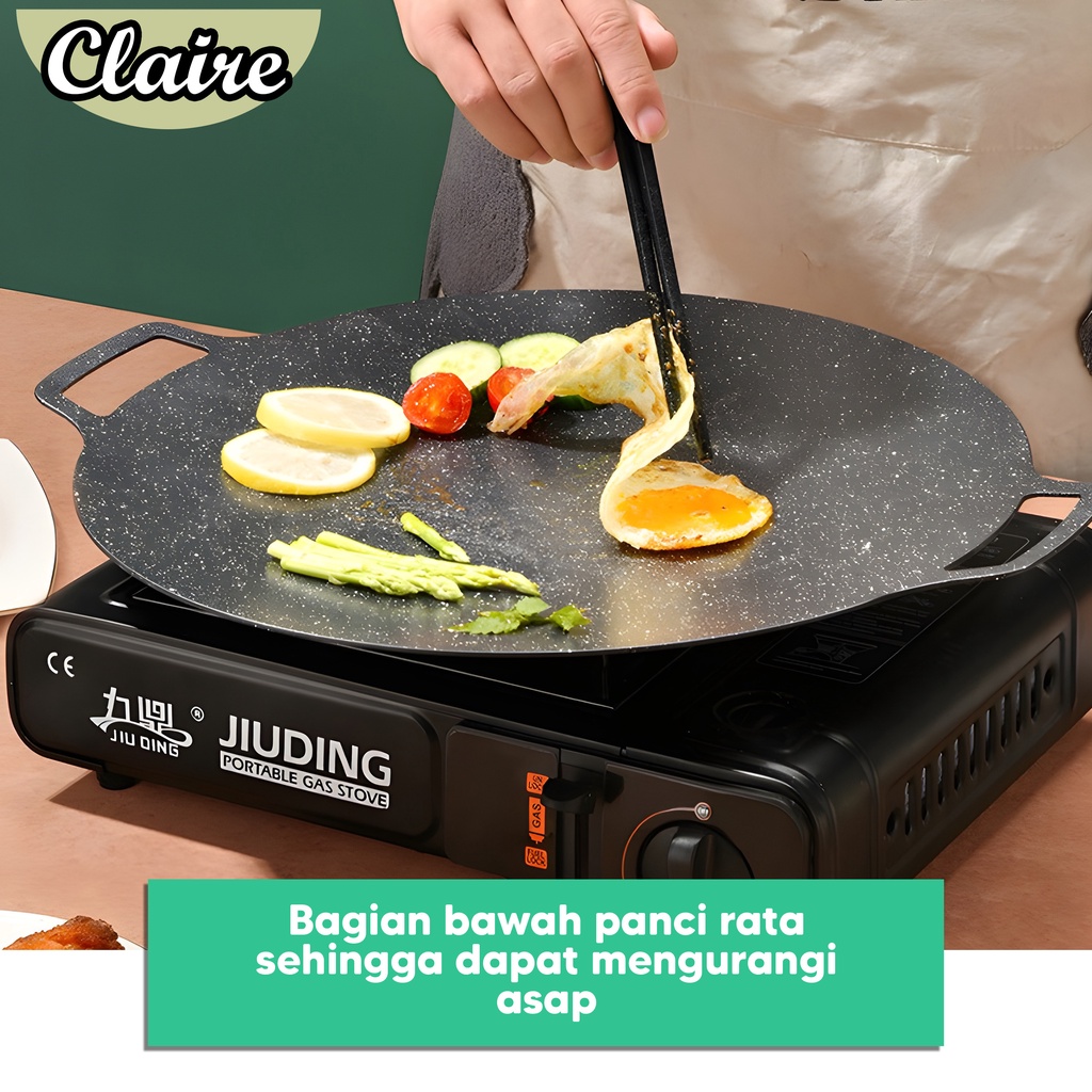 WAJAN DATAR / KUALI WAJAN KONDUKSI /  GRILL PAN / LOYANG DATAR UNTUK MASAK MARTABAK TELOR