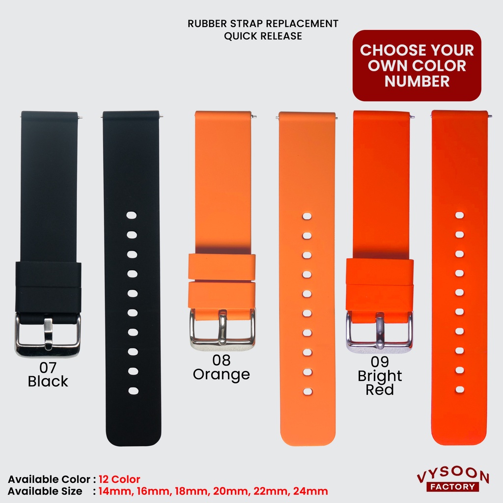 Tali Karet Rubber Strap Jam Tangan Garmin Venu SQ 2 Venu 2s 14mm 18mm