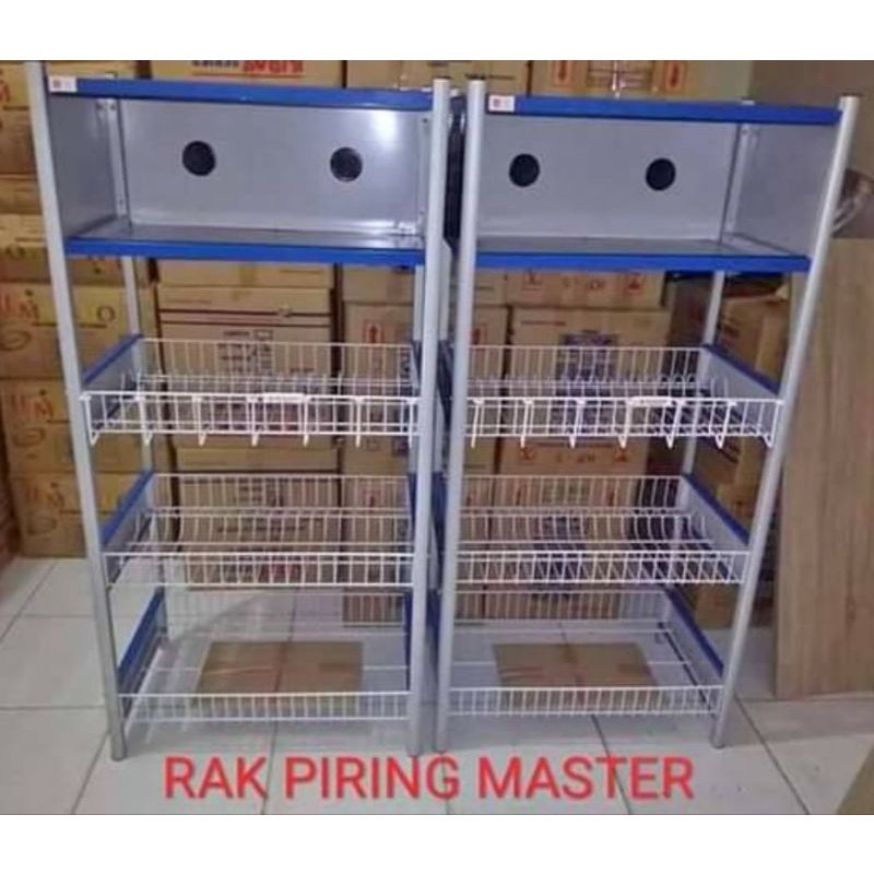 Rak Piring Kecil/ Rak Piring Besi Meja Susun 2-Susun 3 RPK