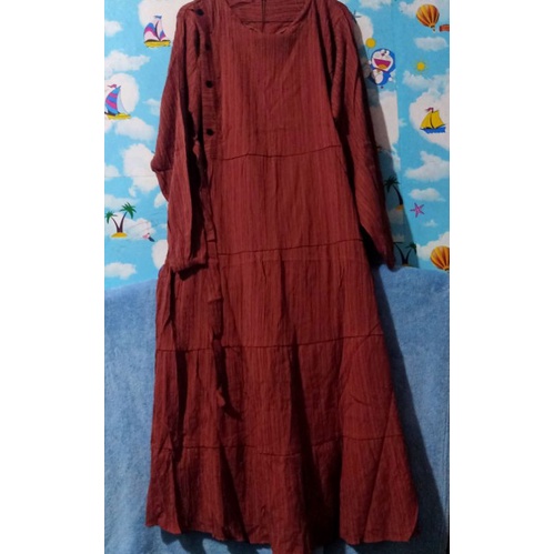 midi dress serat kayu