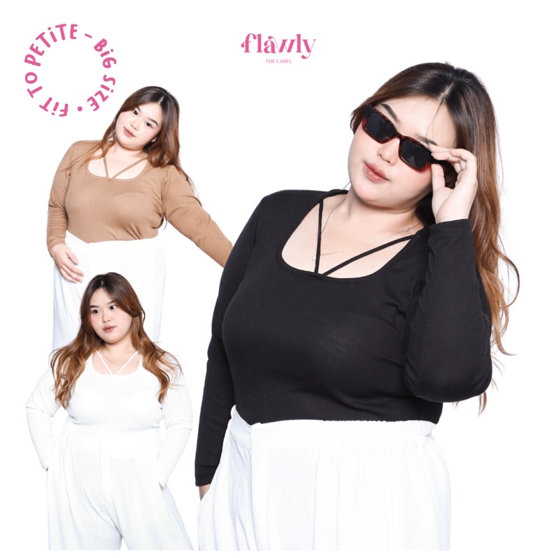 Kylie Top ( Top Rib / Rib Knit / Top Rib Jumbo / Top Rib BigSize / Rib Knit Jumbo / Atasan Jumbo / T