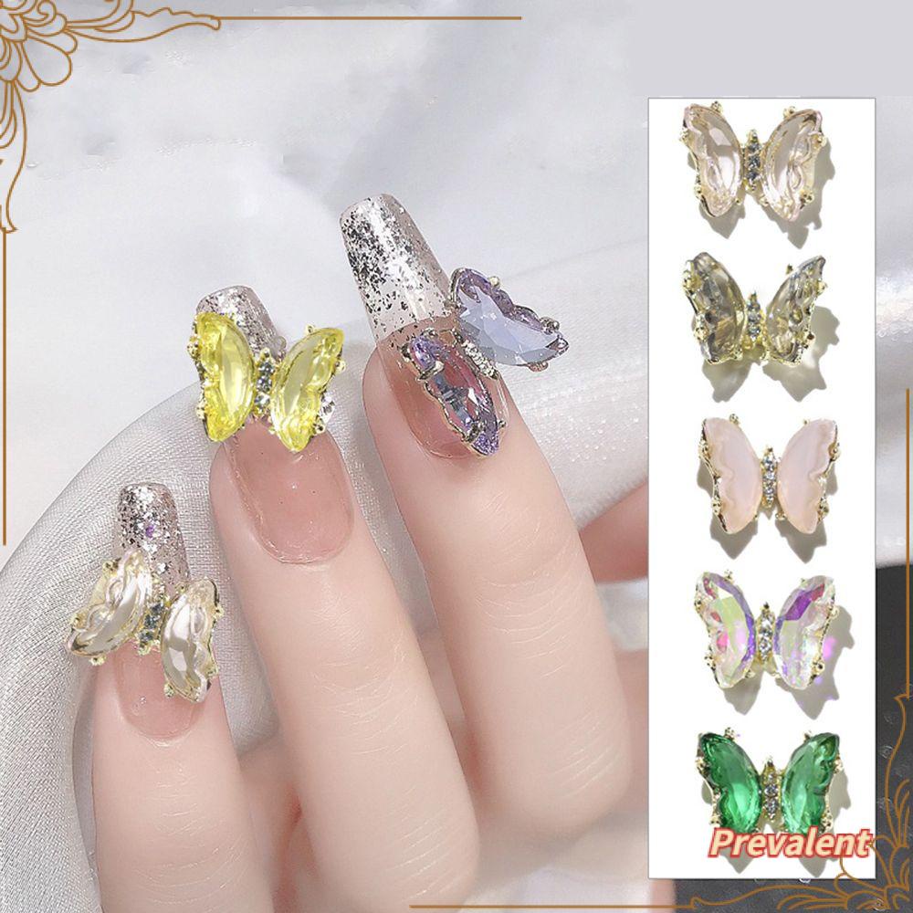 Preva 5Pcs/pak Dekorasi Nail Art DIY Nail Beauty Kristal Aksesoris Kuku