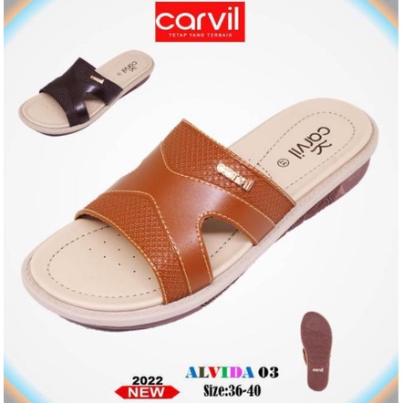 Sandal wanita carvil alvida original sandal cewek dewasa 36-40