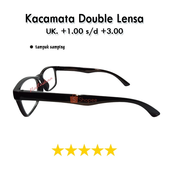 Kacamata 2 Fungsi Uk. +1.00 s/d +3.00 Kacamata Baca dan Jalan Pria Wanita Unisex NOCASE