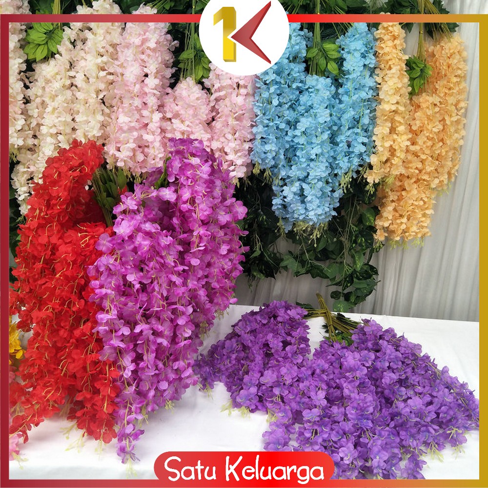 Jual Sk C745 Bunga Hias Wisteria Ornamen Bunga Artificial Wisteria