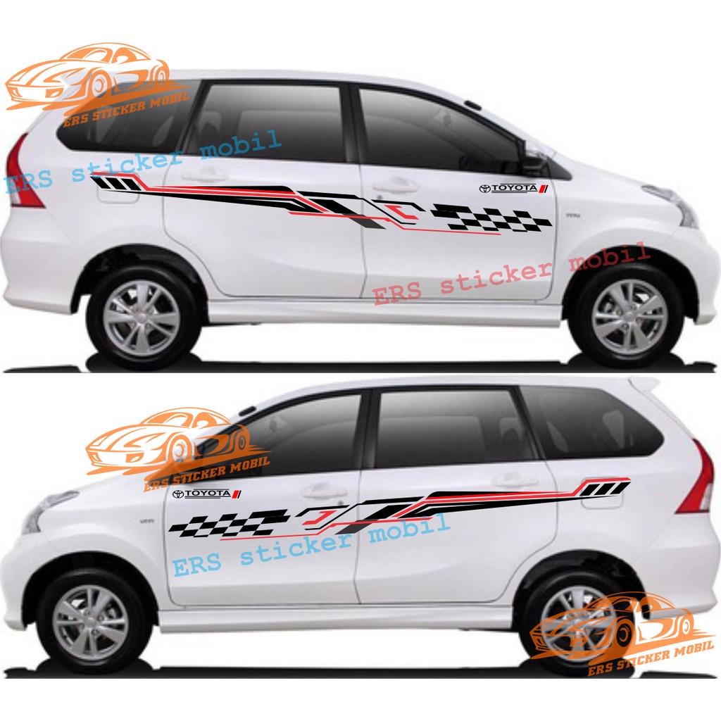 stiker sticker mobil xenia avanza ertiga yarris sticker full body samping terbaru