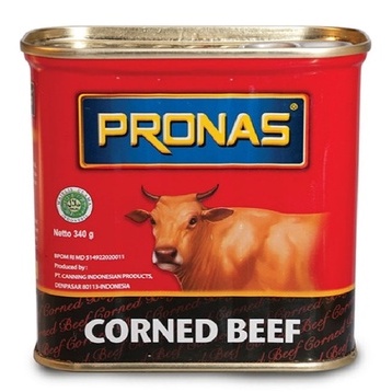 

Makanan daging kaleng pronas kronetku kemasan 340 gr