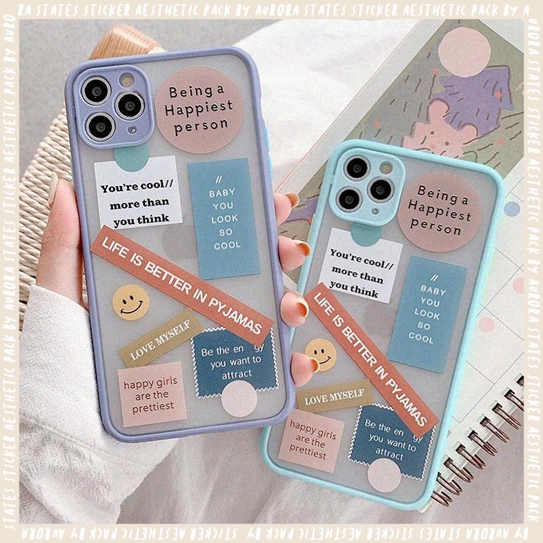 

Sticker Aesthetic Case Hp Butter Love | Sticker Aesthetic tumbler/laptop | Sticker tahan air