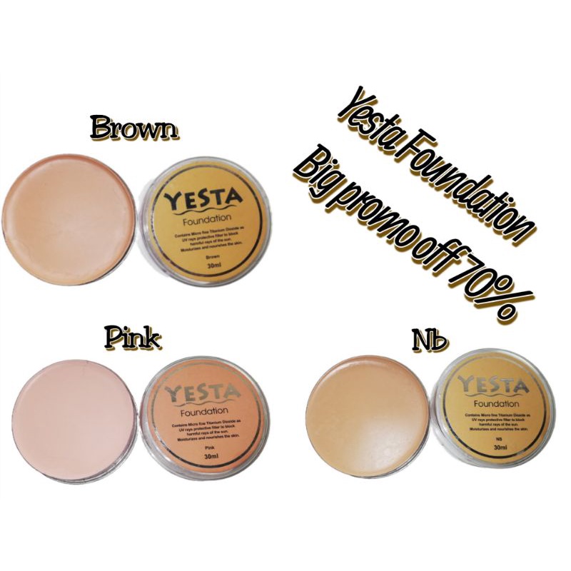 Yesta Foundation Nude Brown 30ml