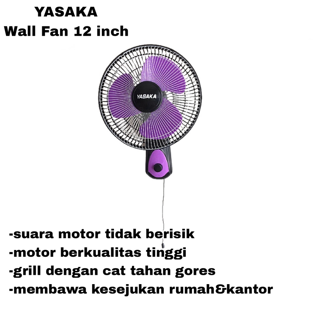 Kipas Angin Dinding/ Kipas Angin Gantung/ Wall Fan 12Inch 1 Tali - 1209 Kipas Dinding/ Kipas Angin Tembok