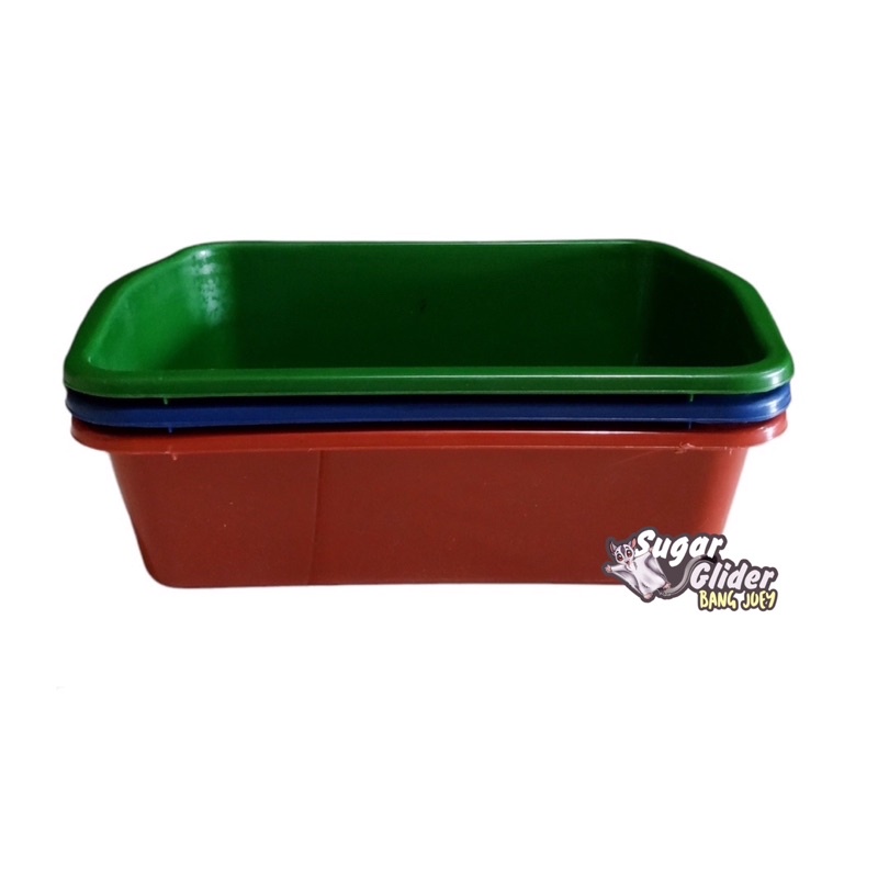 CAT LITTER BOX BAK PASIR TEMPAT PASIR KOYORAN POOP HEWAN BASKOM UK BESAR ( L ) P43 KUCING ANJING