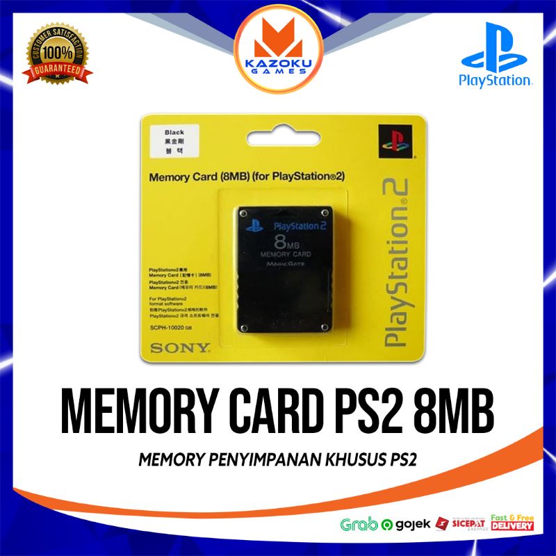 Memory Card PS2 Original / Compatible – Simpan Data Game Aman & Stabil 16MB
