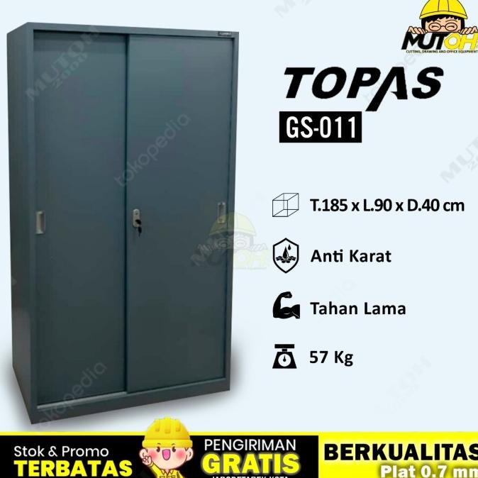 

TREND LEMARI ARSIP LEMARI BESI FILLING CABINET 2 PINTU SLIDING TOPAS GS-011 STOK TERBATAS