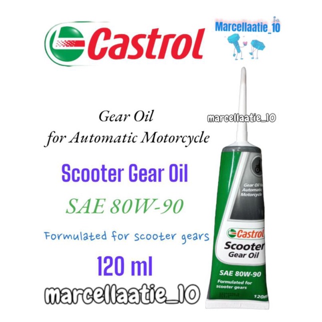 Jual OLI GEAR CASTROL SAE 80W90 120ML CASTROL SCOOTER GEAR OIL