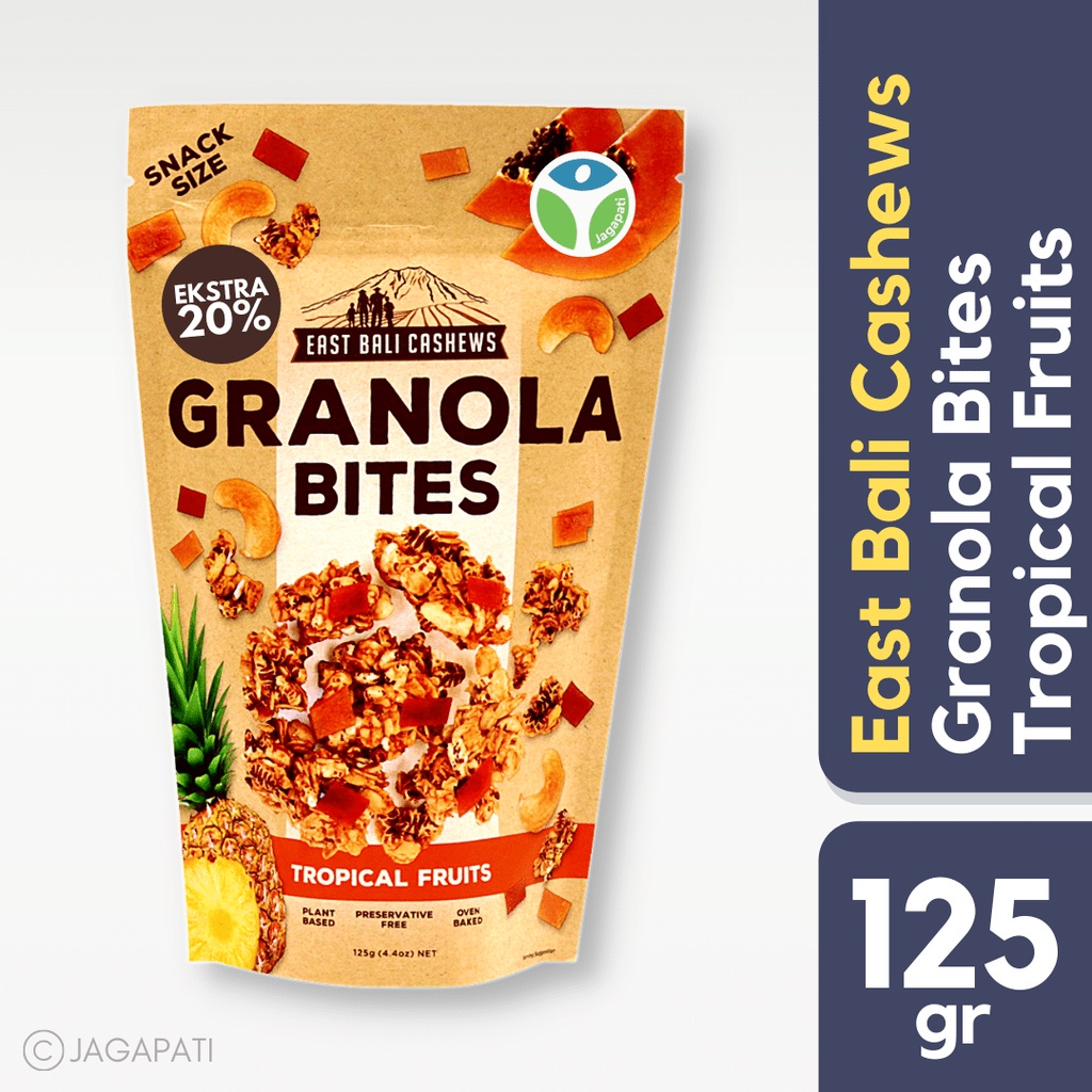 

East Bali Granola Bites Tropical Fruit 125 gram