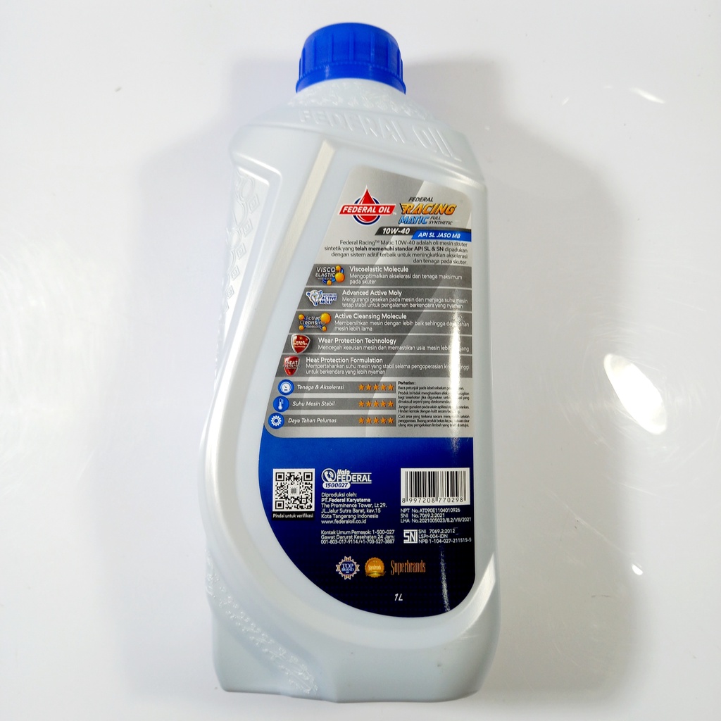 OLI FEDERAL RACING MATIC 1 LITER FULL SYNTHETIC 10-40W