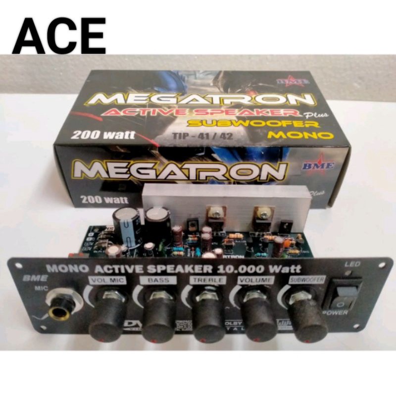 KIT POWER SPEAKER AKTIF MEGATRON 200 WATT