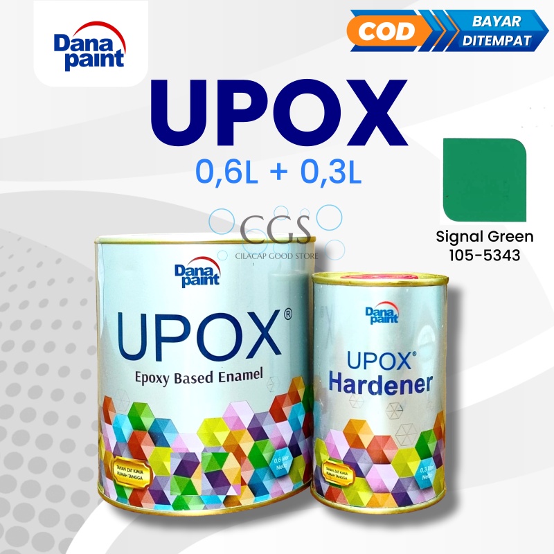 Jual Epoxy Upox Dana Paint Hijau Signal Green 0.9L / cat lapangan / cat