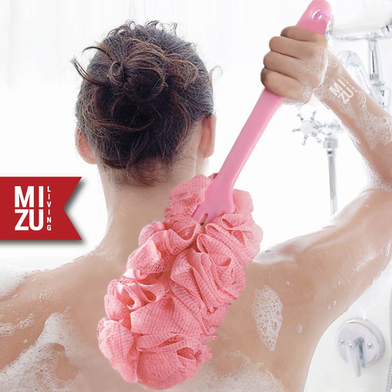 MIZU BAKSURA Back Scrubber Loofah Sikat Mandi Punggung Spon Gagang Panjang