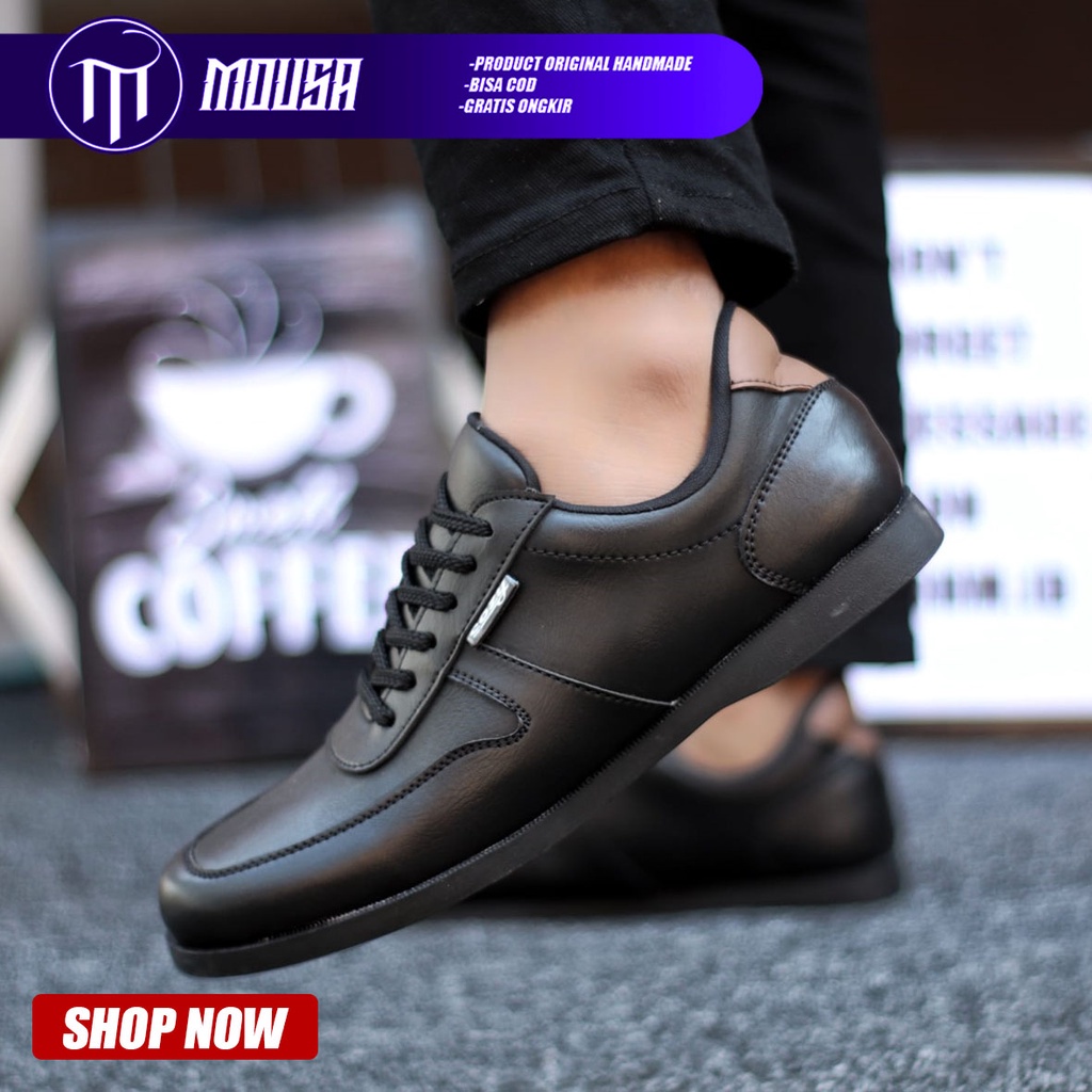 Sepatu Sneakers Pantofel Pria Formal Kerja Kuliah Mousa Cozensa