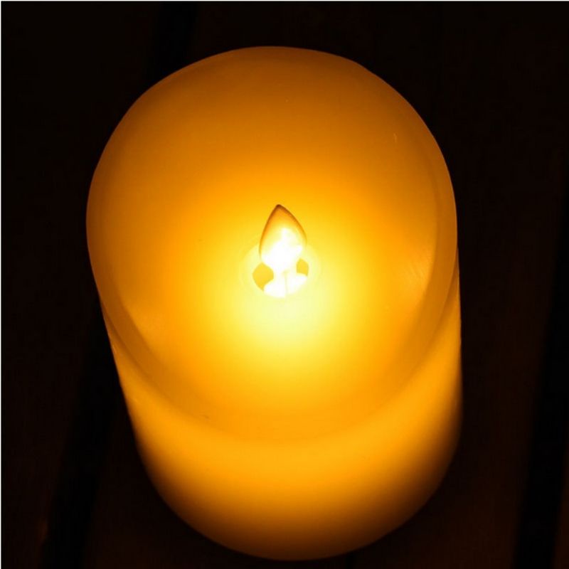Lampu Lilin Candle LED Elektrik Sumbu Goyang Diameter 7,5 CM