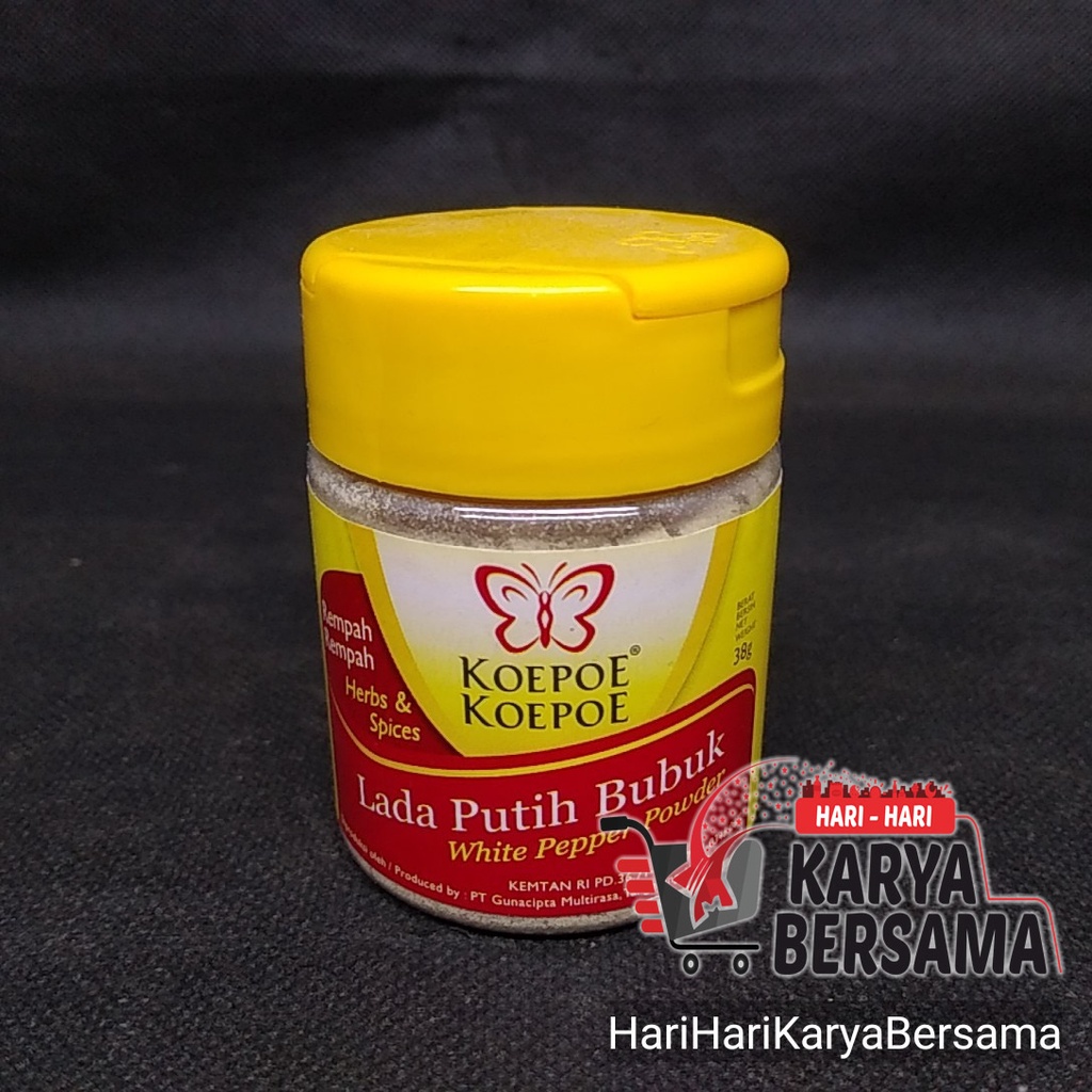

KOEPOE KOEPOE REMPAH REMPAH LADA PUTIH BUBUK WHITE PEPPER POWDER 38GR