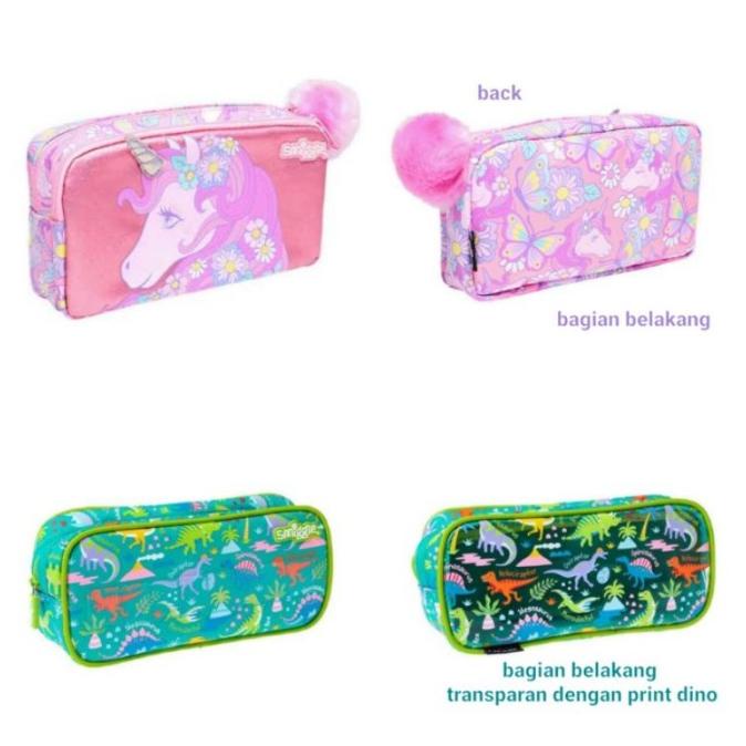 

SMIGGLE PENCIL CASE UNICORN DINOSAURUS PINK TEMPAT PENSIL UH654OIK