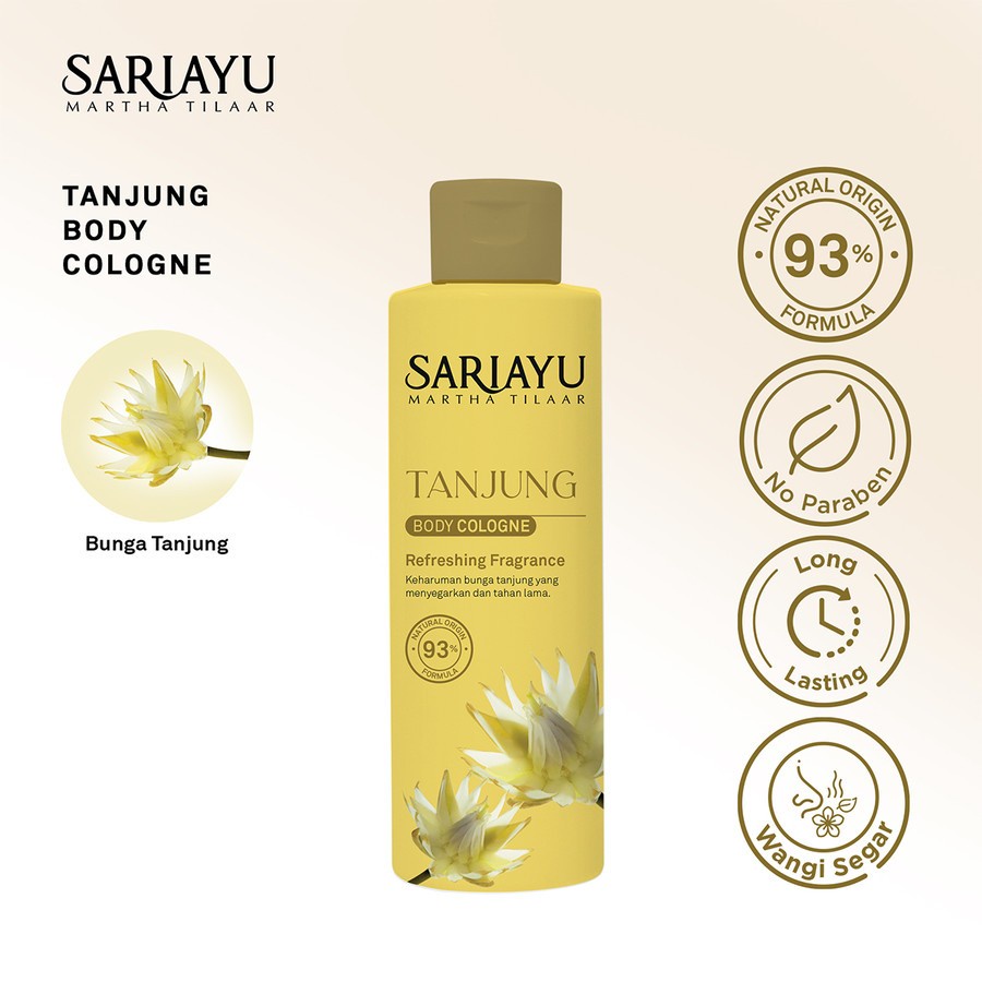 ★ BB ★ Sariayu Tanjung Body Cologne - Body Splash Cologne Eksotik Tanjung 150ml - Sari Ayu