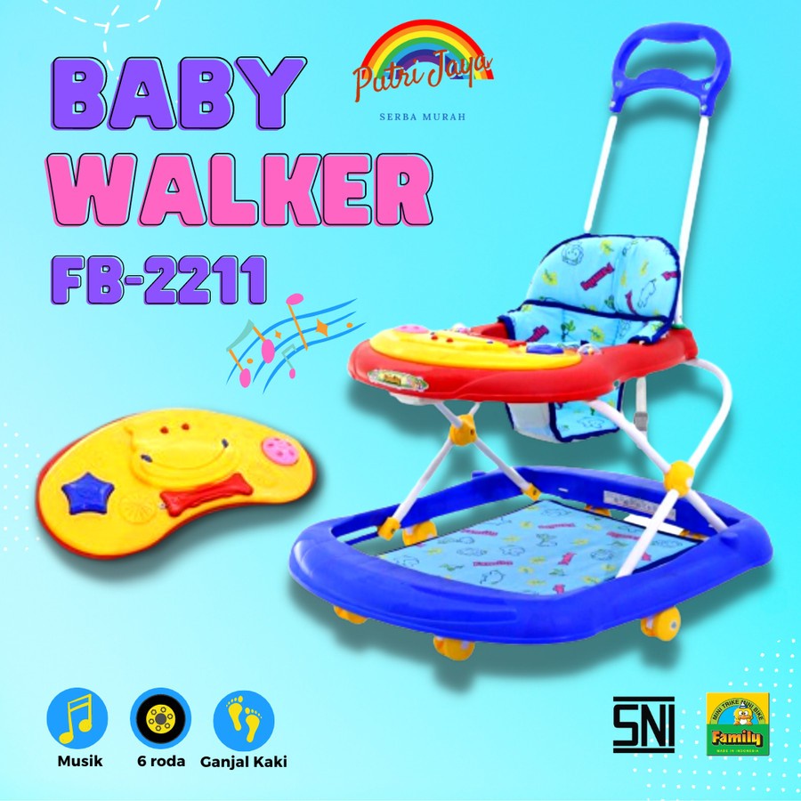 Baby Walker Family FB-2211 - Alat Bantu Jalan Bayi BABY WALK