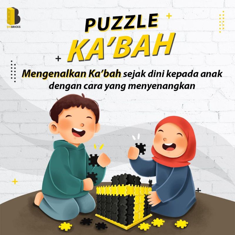 Puzzle Ka'bah Edukatif untuk Anak - Mainan Edukasi Islami