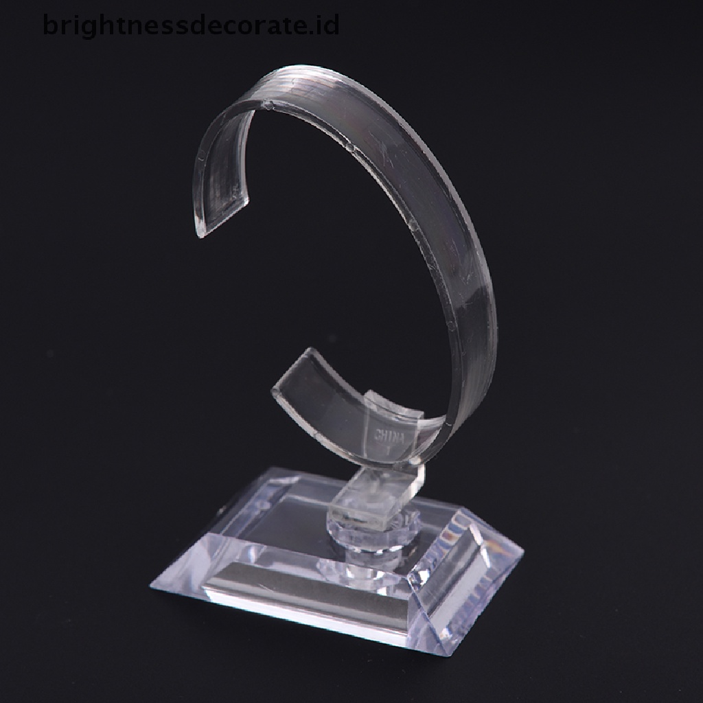 [Birth] Tempat Rak display Jam Tangan Pergelangan Tangan sale show case stand tool Plastik Bening [ID]