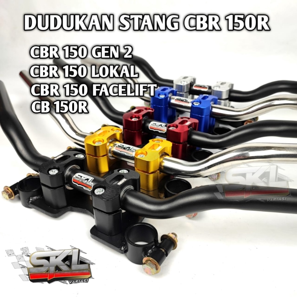 Breket dudukan stang CB150R Old  New Facelift CBR150R CBU Gen 2 (headlamp satu) Lokal Facelift K45G Bracket Dudukan Stang CBR 150R CB150R Facelift CBR Sport dan CB150 Fighter