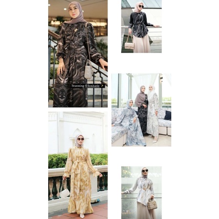 DRESS DAN SHIRT MARBLE THE LAST TUDEJUL ORIGINAL BY VANILLAHIJAB