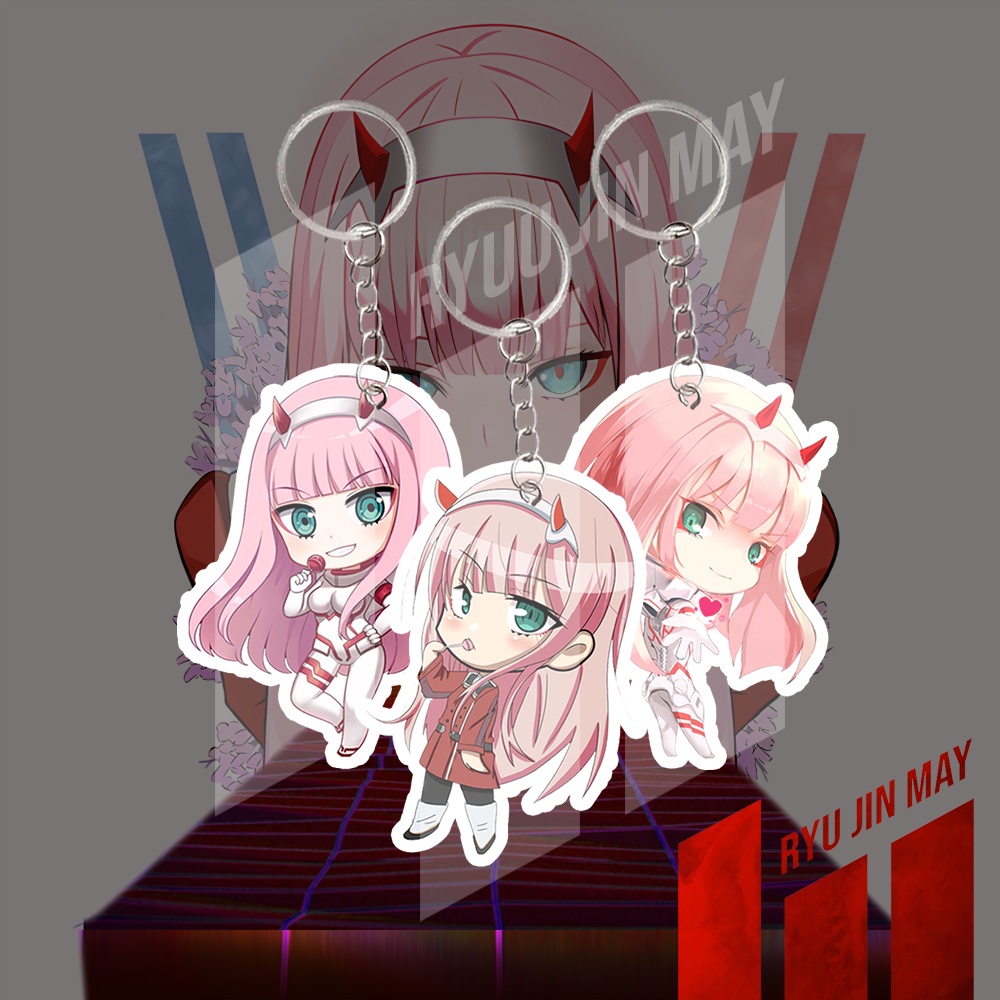 Gantungan Kunci / Keychain / Gantungan HP - Zero Two