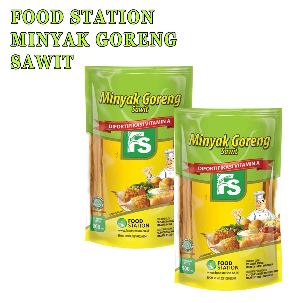 Minyak Goreng* Food Station* Minyak Goreng Sawit* 900ml