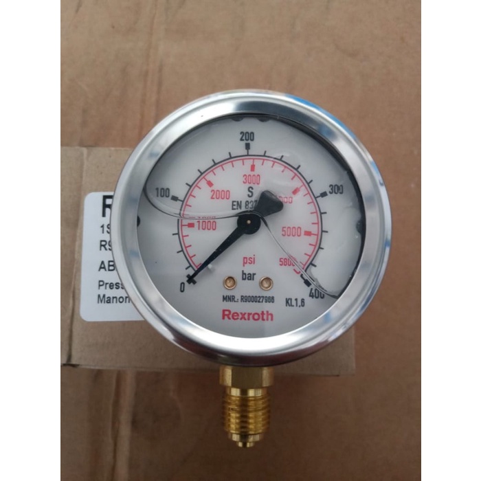 Ape Pressure Gauge Rexroth 400 Bar Raket Hidrolik Hydraulic