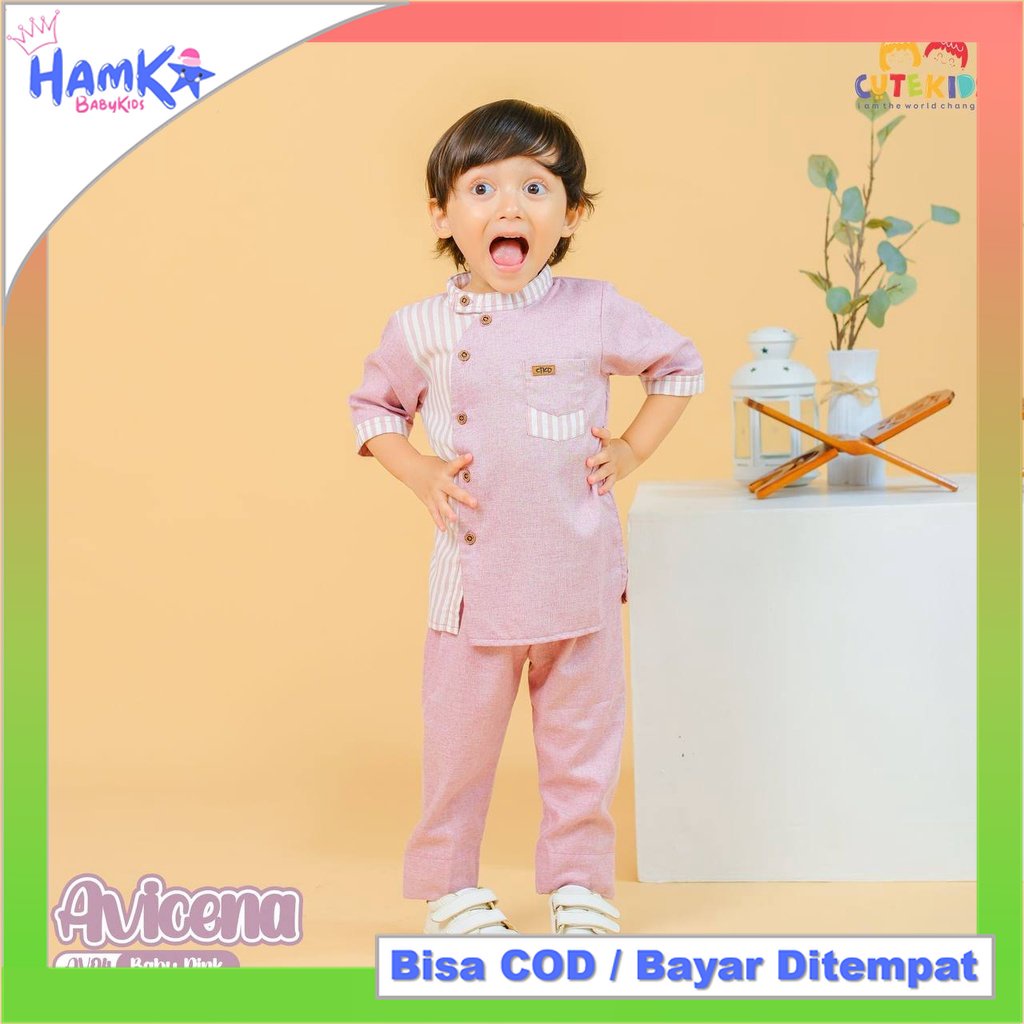 Baju Muslim Anak Laki Laki 3 Bulan - 6 Tahun Cutekids AVICENA Setelan Koko Bayi 0 6 Bulan 6 12 Bulan Anak 1 2 Tahun 2 3 Tahun 4 5 Tahun Free Peci