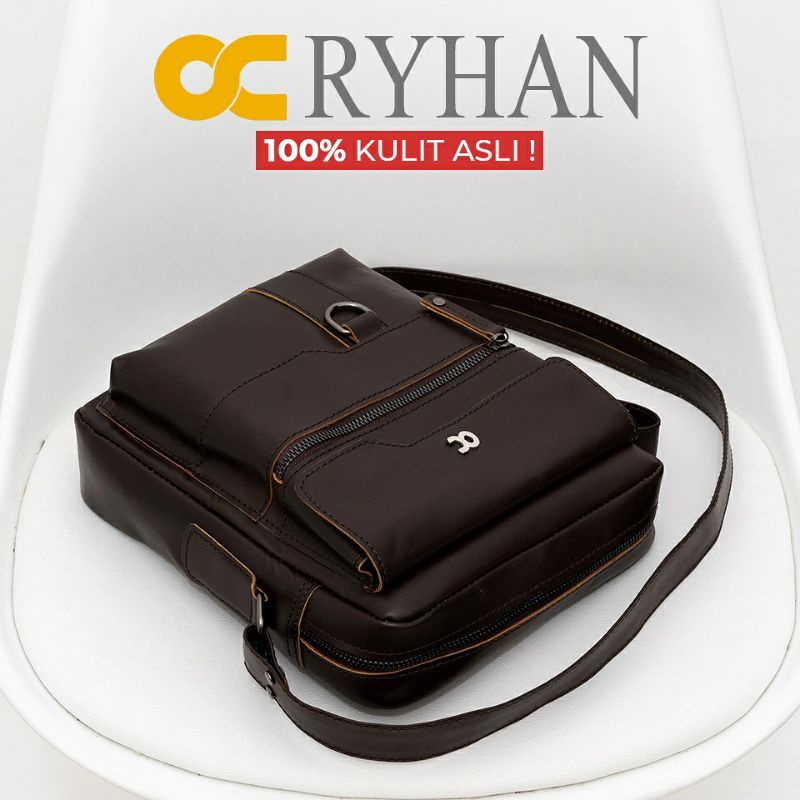 WAITS BAG TAS SELEMPANG KULIT SAPI ASLI ORIGINAL BRAND LOKAL INDONESIA TAS TRAVELING MESSENGER BAG T