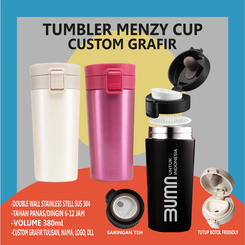 Tumbler Menzy Cup, Tumbler Menzy Custom, Tumbler Coffee, Tumbler Mug, Mug Tumbler, Tumbler Custom, T